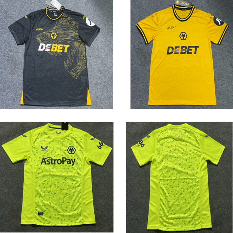 Fan edition size S-2XL 2025 2026 Wolves Soccer Jerseys 2024  2025 Wolves Football Shirt Jerseys  jersey Football jersey