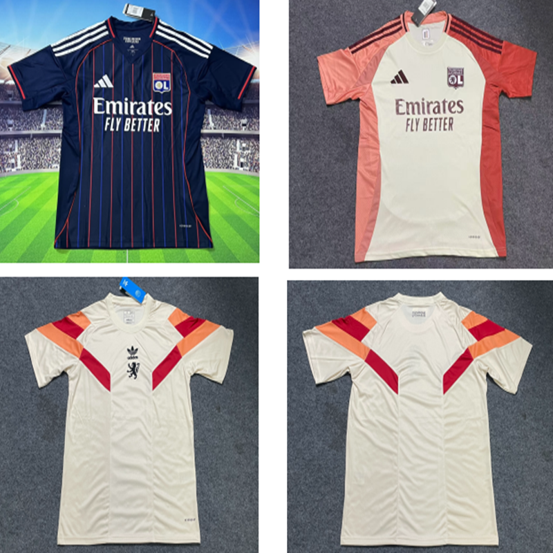 Fan edition size S-2XL 2025 2026 Lyon Soccer Jerseys 2024  2025 Lyon Football Shirt Jerseys  jersey Football jersey
