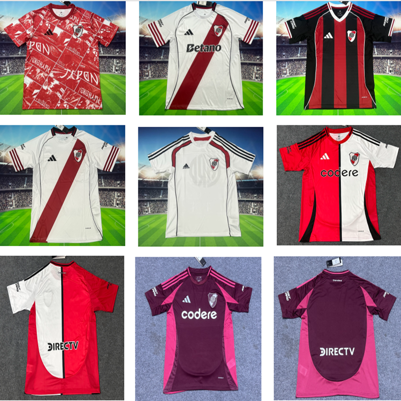 Fan edition size S-2XL 2025 2026 Riverbed Soccer Jerseys 2024  2025 Riverbed Football Shirt Jerseys  jersey Football jersey