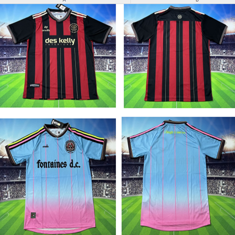 Fan edition size S-2XL 2025 2026 Bohemians Soccer Jerseys 2024  2025 Bohemians Football Shirt Jerseys  jersey Football jersey