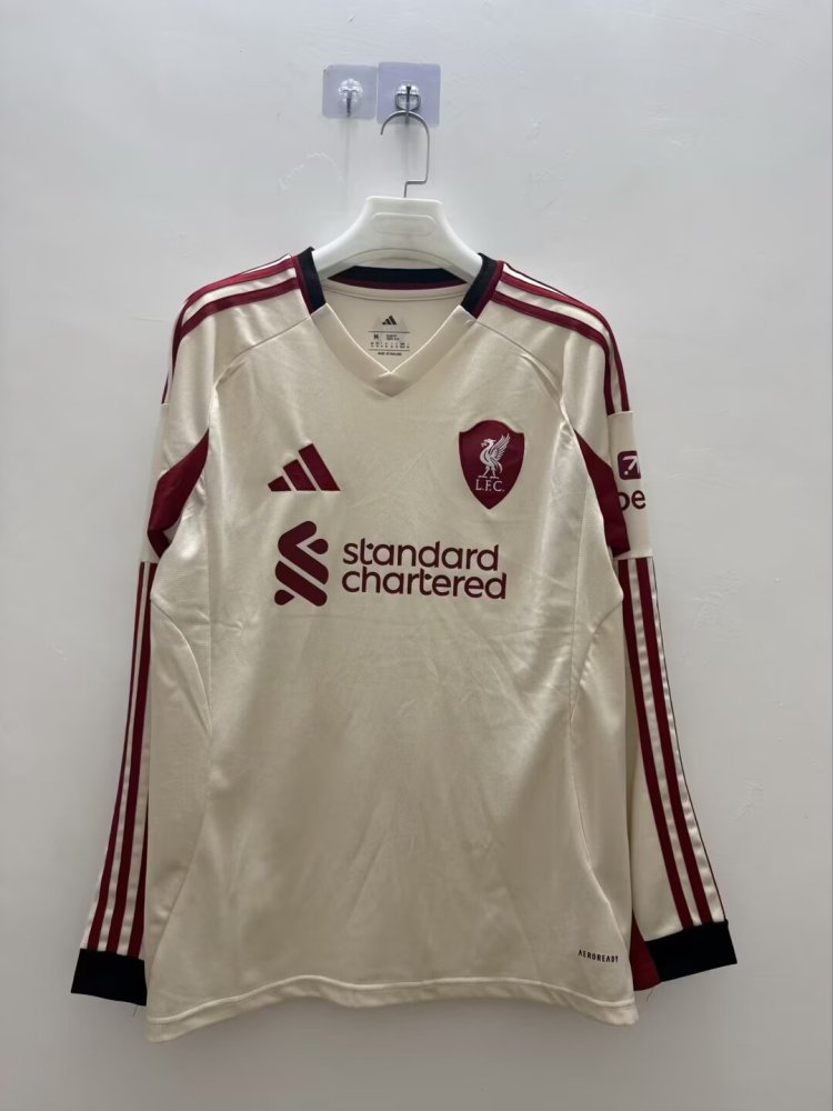 Fan edition size S-2XL 2025 2026 Liverpool Soccer Jerseys 2025 Long sleeves Liverpool Football Shirt Jerseys  jersey Football jersey
