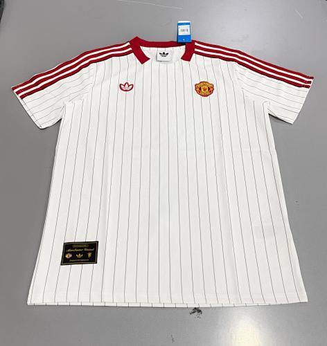 retro jerseys Football throwback jerseys 2025 2026 Manchester United white Soccer Jerseys 2025  Manchester United white Football Shirt Jerseys jersey Football jersey