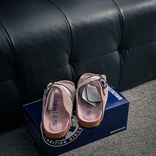 Size 35-45 【BK】Birkenstock Boenkobken Double-Tie Sandals and Slippers - Smoke Purple - A must-have summer sandal from the star-studded Birkenstock collection. Produced by a leading footwear manufacturer. A popular and essential summer bestseller with a su