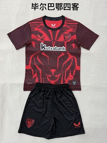 + socks Adult + kids Kit 2026 2027 Bilbao jersey adult football shirt children's wear soccer jersey Football jersey 2026 Bilbao soccer jersey kids + Adult kit children