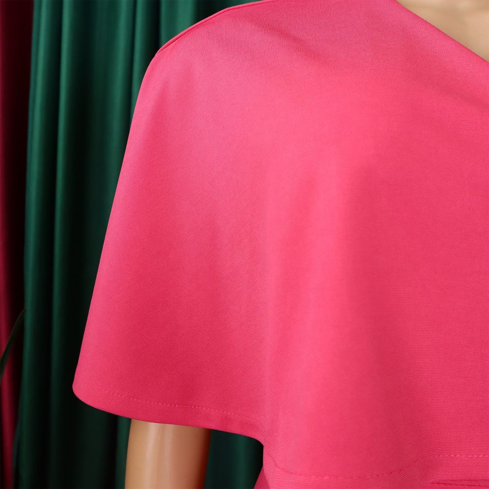 Women's new style Tongle solid color hip-hugging professional pencil skirt African dress
