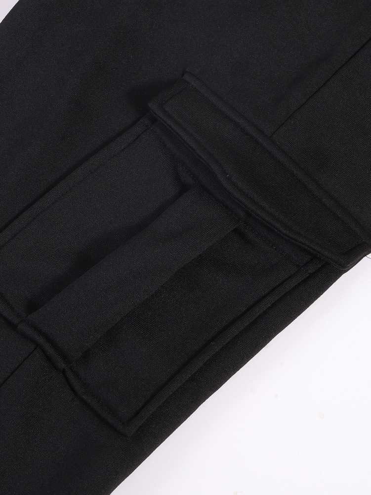 New autumn and winter velvet men's overalls, men's multi-pocket pants, sports trendy casual trousers