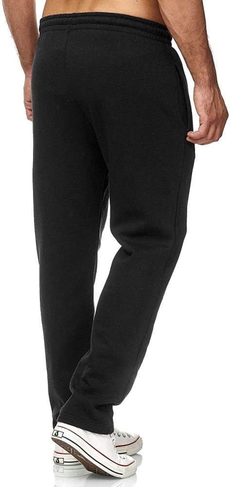 Autumn and winter men's fashion casual pants solid color brushed plus fleece casual sports pants