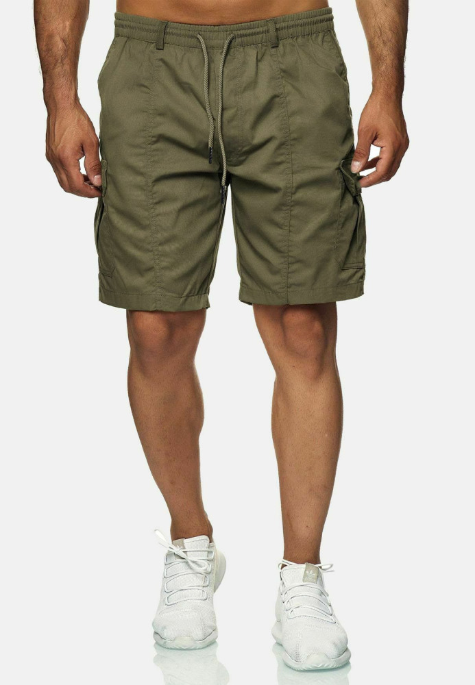 Men's pants summer men's cargo shorts loose men's cargo pants three-quarter pants multi-pocket casual pants for men