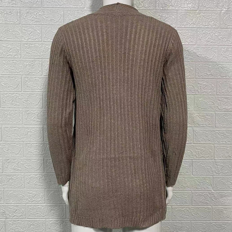Sweater Men 2024 Fashion Sweater Long Sleeve Large Size Cardigan Sweater
