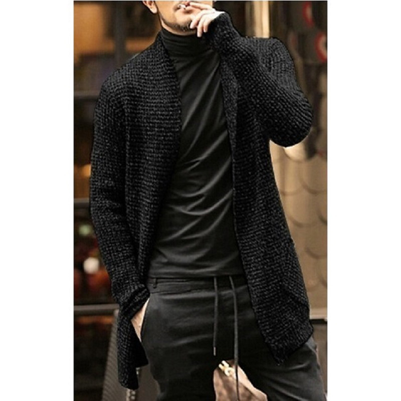 2024 sweater cardigan European and American long-sleeved knitted cardigan windbreaker jacket cross-border men's clothing