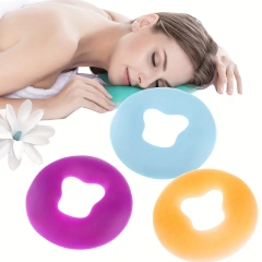 1pc,Soft Massage Face Relax  Silicone Relax Head Cradle Washable Relax Headrest Beauty Salon Face Cushion for SPA Hotel Women