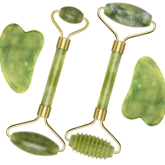 Gua Sha Face Massager Roller Jade Store Scraper Roller Massage for Facial Gouache Lift Body Slimming Guasha Neck Skin Care Tools