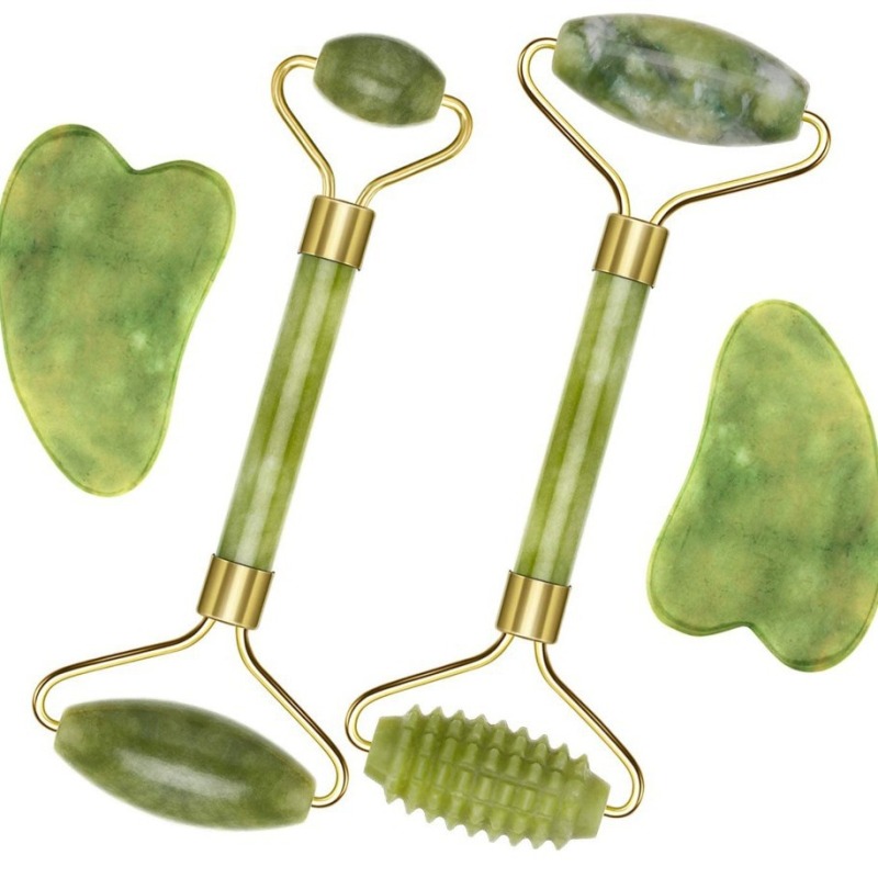 Gua Sha Face Massager Roller Jade Store Scraper Roller Massage for Facial Gouache Lift Body Slimming Guasha Neck Skin Care Tools