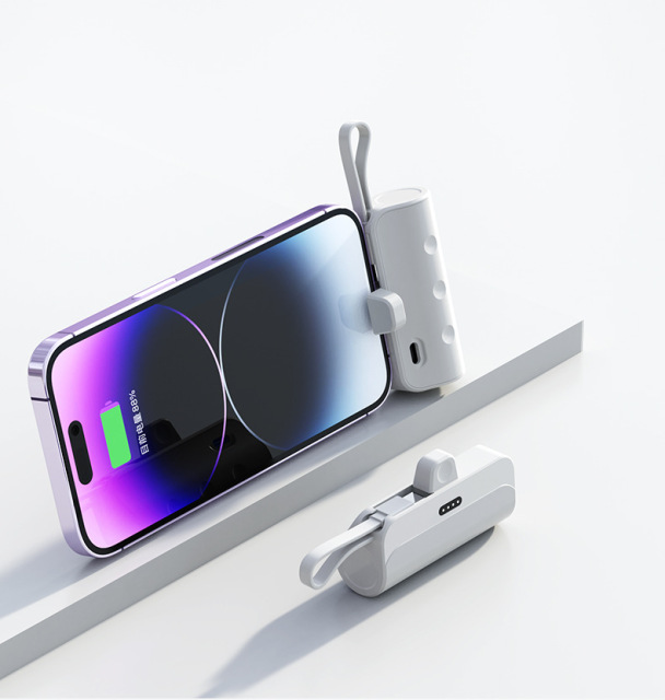 10000mah Mini Power Bank Lightning Type-C Portable Powerbank Phone Charger External Spare Battery For iPhone 13 15 Xiaomi 13 14