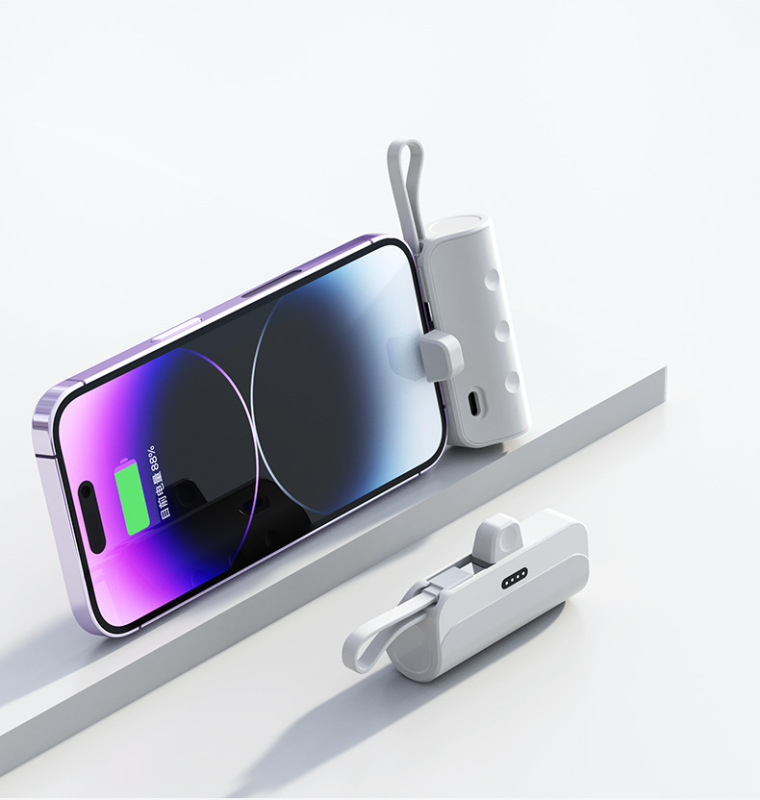 10000mah Mini Power Bank Lightning Type-C Portable Powerbank Phone Charger External Spare Battery For iPhone 13 15 Xiaomi 13 14