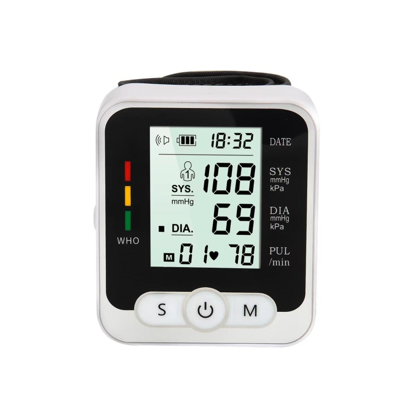 Yongrow New LED Wrist Blood Pressure Monitor Rechargeable English/Russian Voice Broadcast Sphygmomanometer Tonometer  BP Monitor
