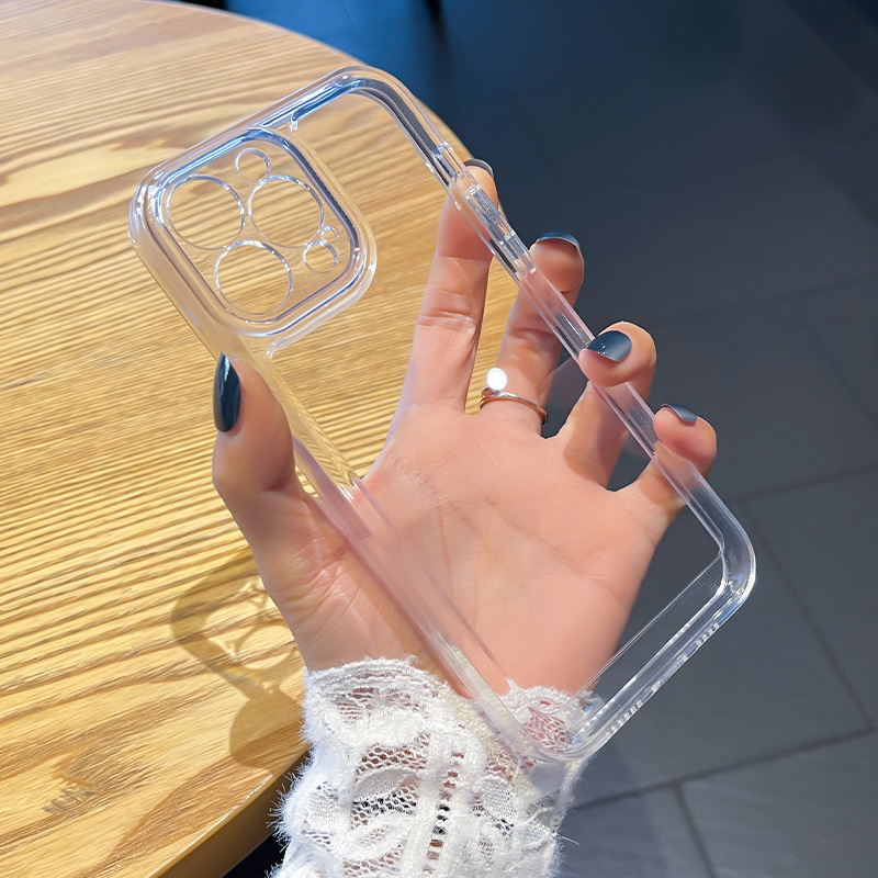 Transparent Phone Case For iPhone 15 11 12 13 14 Pro Max Soft TPU Silicone For iPhone X XS Max XR 8 7 Plus Back Cover Clear Case