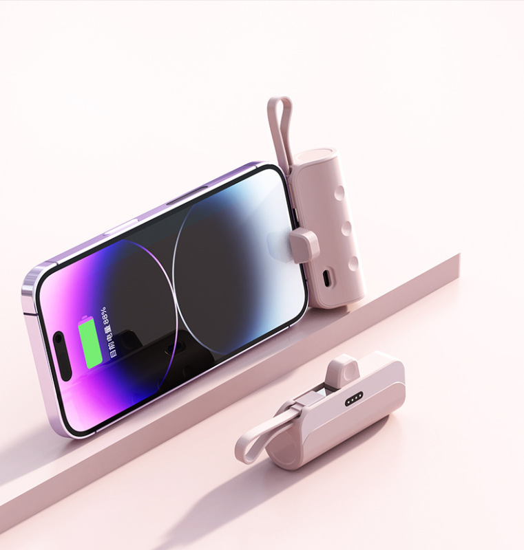10000mah Mini Power Bank Lightning Type-C Portable Powerbank Phone Charger External Spare Battery For iPhone 13 15 Xiaomi 13 14