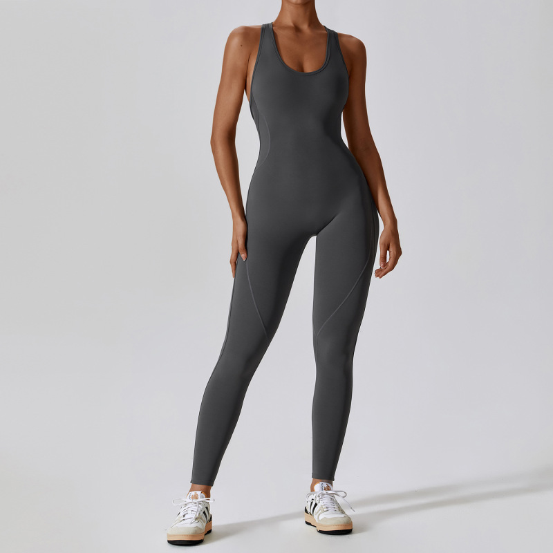 NCLAGEN GYM Romper Backless Set Fitness Bodysuit Siamese Sportswear Women Jumpsuit Buttery-Soft One-piece Playsuit Yoga Suit