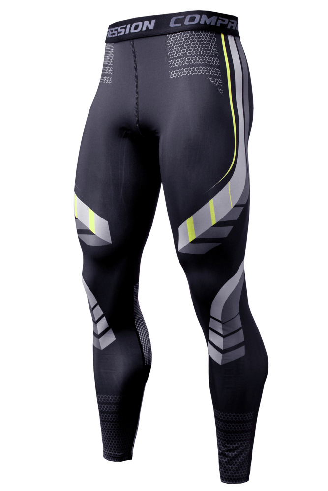 Men's Running Leggings Sportswear Quick Dry Gym Fitness Tights Workout Training Jogging Sports Trousers Compression Sport Pants