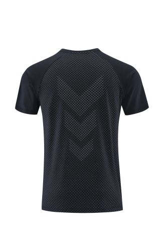 Quick Dry Men Running T-shirt Fitness Sports Top Gym Training Shirt Breathable Jogging Casual Sportswear