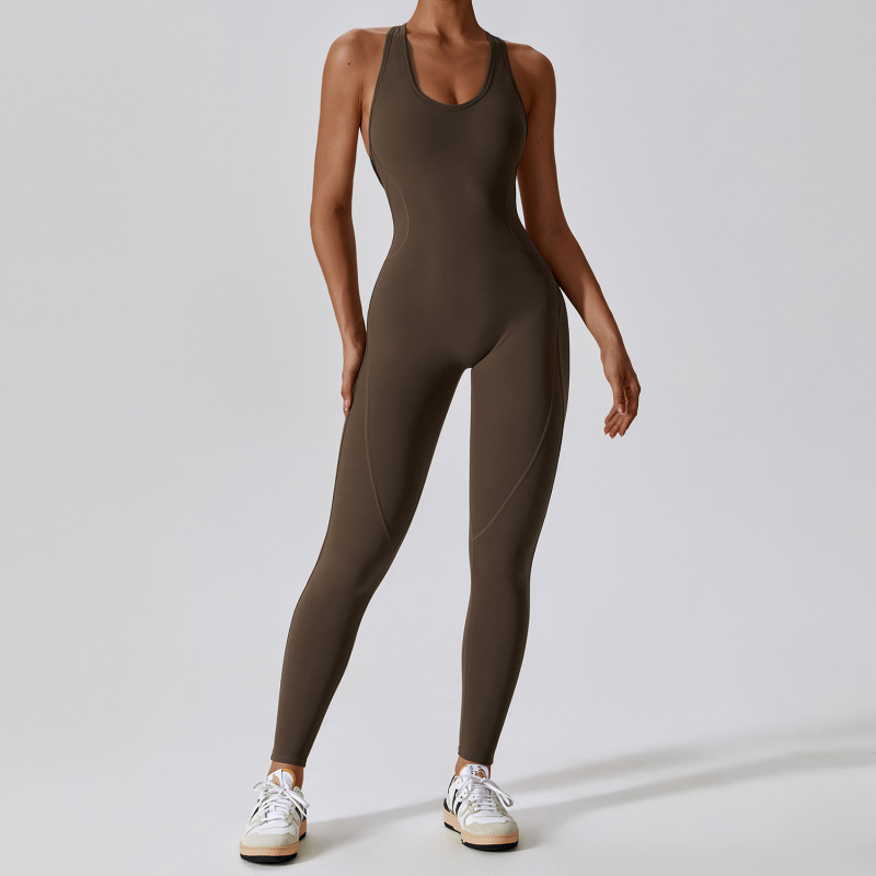 NCLAGEN GYM Romper Backless Set Fitness Bodysuit Siamese Sportswear Women Jumpsuit Buttery-Soft One-piece Playsuit Yoga Suit