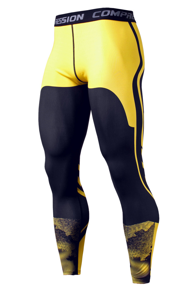 Men's Running Leggings Sportswear Quick Dry Gym Fitness Tights Workout Training Jogging Sports Trousers Compression Sport Pants