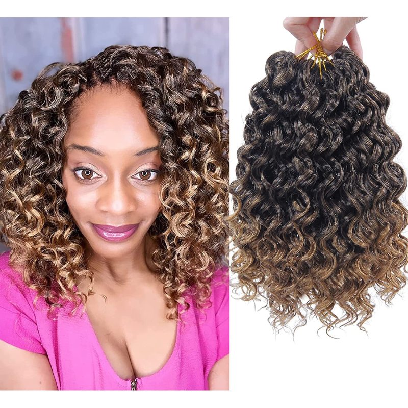 Bella Afro Kinky Curly Synthetic Hair 6 Bundles With 1Closure 7pcs/Lot Ombre Color 16-20 inch Kinky Curly Bundles Hair Extension