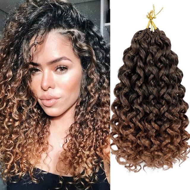 Bella Afro Kinky Curly Synthetic Hair 6 Bundles With 1Closure 7pcs/Lot Ombre Color 16-20 inch Kinky Curly Bundles Hair Extension