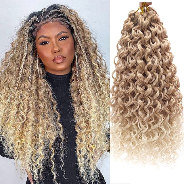 Bella Afro Kinky Curly Synthetic Hair 6 Bundles With 1Closure 7pcs/Lot Ombre Color 16-20 inch Kinky Curly Bundles Hair Extension