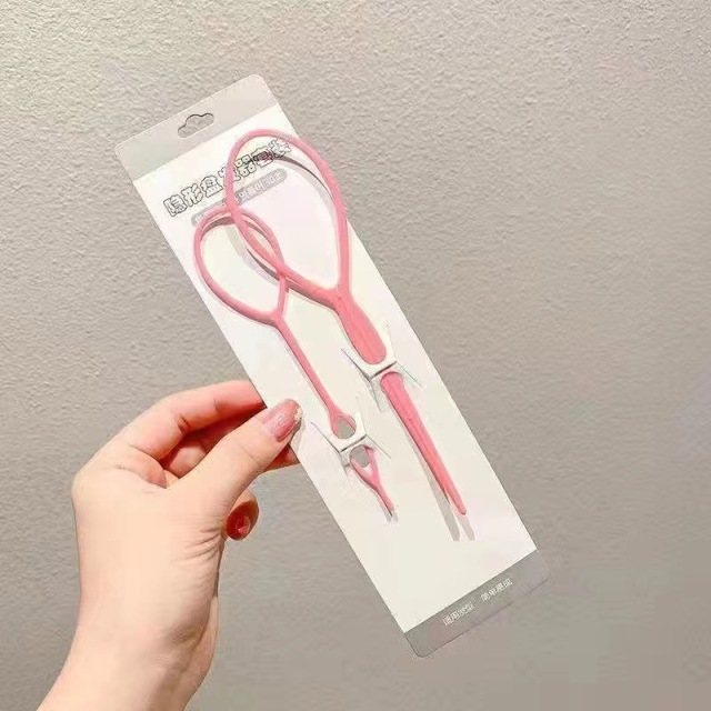4pcs Hair Tail Tools Set with French Braid Tool Loop Rat Tail Comb Pin Braiding