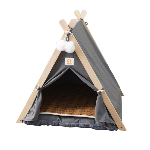 Pet Tent Bed Cats House Supplies Products Accessories Warm Cushions Furniture Sofa Basket Beds Winter Clamshell Kitten Tents Cat