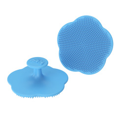 1Pc Baby Bath Brush Cute Infant Fetal Head Fat Cleaning Silicone Brush Newborn Soft Hair Comb Head Massager Baby Care Accessorie