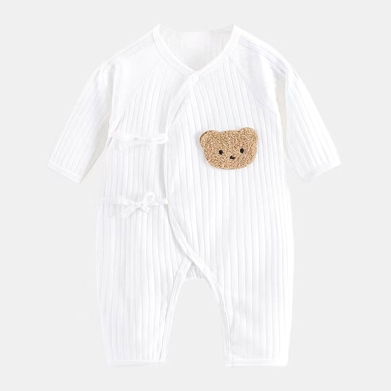 Cartoon Bear Baby Romper Spring Summer Long Sleeve Clothes Soft Pure Cotton Newborn Bodysuit Infant Jumpsuit One Piece Outfits