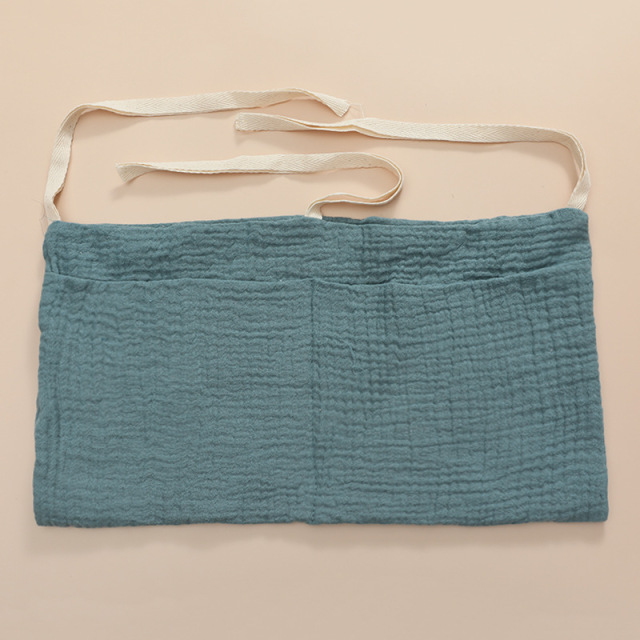 Baby Bed Hanging Storage Bags Cotton Newborn Crib Organizer Toy Diaper Pocket for Crib Bedding Set Accessories Nappy Store Bags