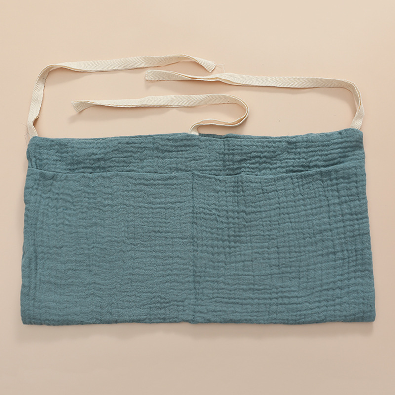 Baby Bed Hanging Storage Bags Cotton Newborn Crib Organizer Toy Diaper Pocket for Crib Bedding Set Accessories Nappy Store Bags