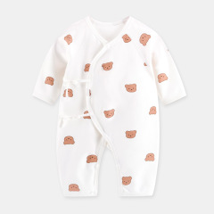 Cartoon Bear Baby Romper Spring Summer Long Sleeve Clothes Soft Pure Cotton Newborn Bodysuit Infant Jumpsuit One Piece Outfits