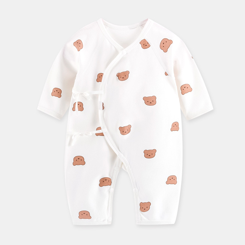 Cartoon Bear Baby Romper Spring Summer Long Sleeve Clothes Soft Pure Cotton Newborn Bodysuit Infant Jumpsuit One Piece Outfits