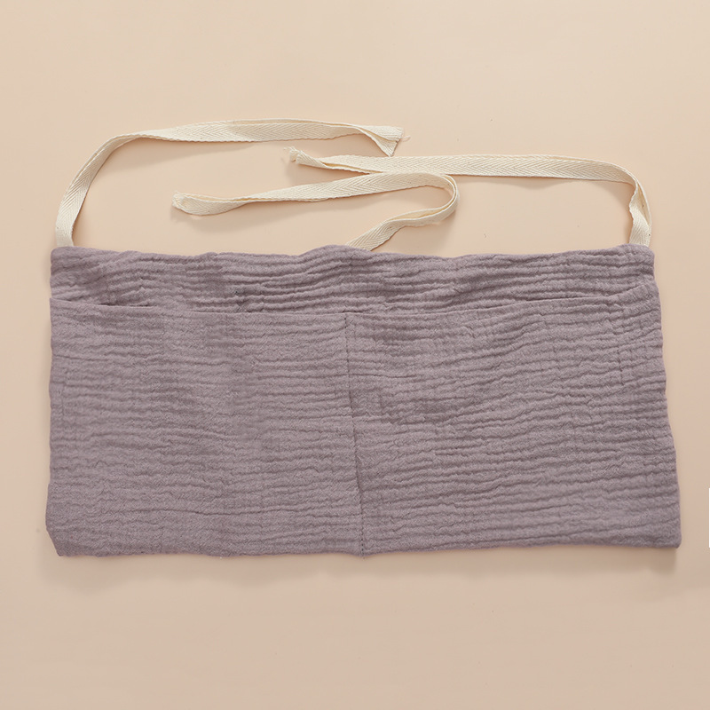 Baby Bed Hanging Storage Bags Cotton Newborn Crib Organizer Toy Diaper Pocket for Crib Bedding Set Accessories Nappy Store Bags