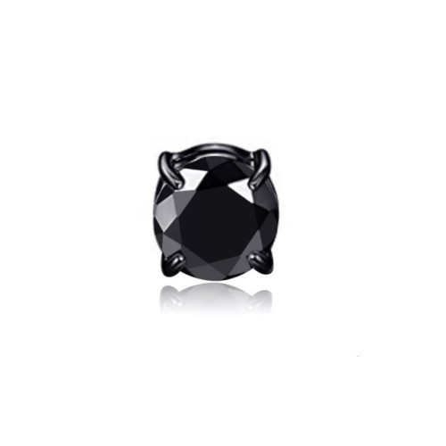 ZS 1 Pair Magnetic Clip-on Earrings Black Blue CZ Crystal Ear Clip Heart Star No-Pierced Stud Earring No Piercing Jewelry 4-8MM