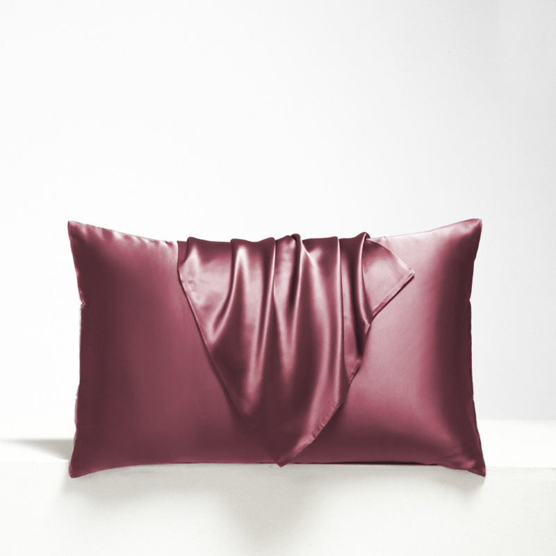 JuwenSilk silky stain pillowcase silky pillowcase natural silk pillowcase mulberry silk pillow case standard queen k