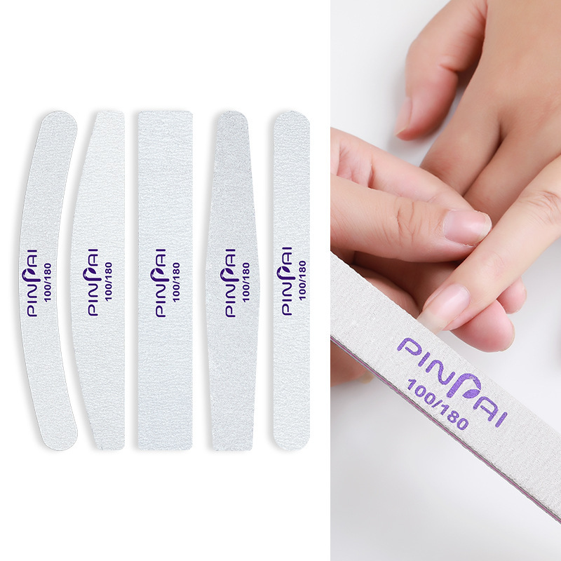5Pcs/Lot Nail File Mix Color Limas 80/100/150/180/240 Grit Professional Sandpaper Cuticle Remover Buffer Files Manicure Tool Set