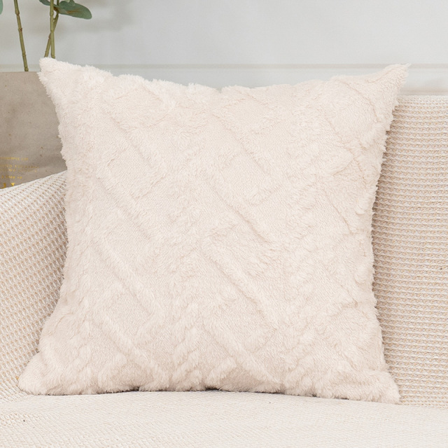 Pillowcase Decorative Home Pillows White Pink Retro Fluffy Soft Throw Pillowcover For Sofa Couch Cushion Cover 45x45 Pillow Hugs