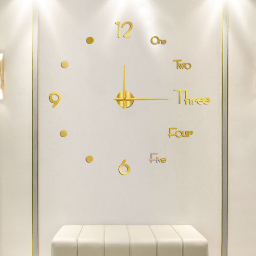 DIY Modern Design Large Wall Clock Fashion Decorative Living Room Wall Clock Home Decoration Clocks Decor Decoration for Bedroom