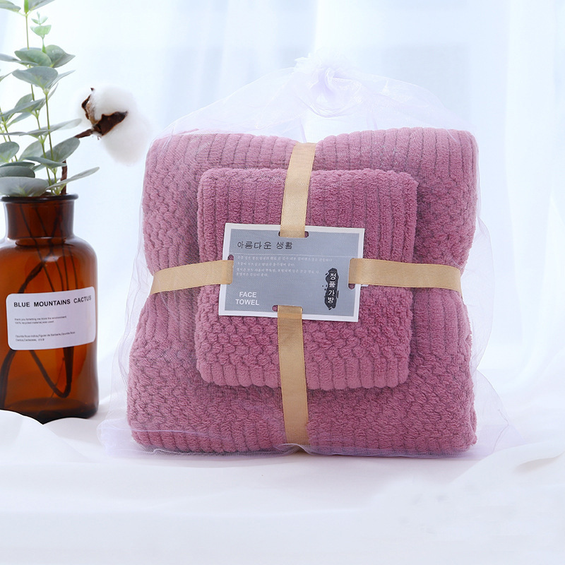 24 Styles Coral Fleece Absorbent Hair Swimming Face Hand Bath Towel Sets Microfibre Towels Bathroom Towels Microfiber Towel Set