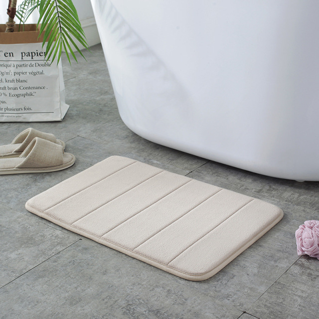 12 Colors Home Bath Mat Super Absorbent Bathroom Carpets Rugs Soft Memory Foam Floor Bedroom Toilet Floor Shower Rug Decor