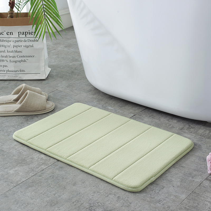 12 Colors Home Bath Mat Super Absorbent Bathroom Carpets Rugs Soft Memory Foam Floor Bedroom Toilet Floor Shower Rug Decor