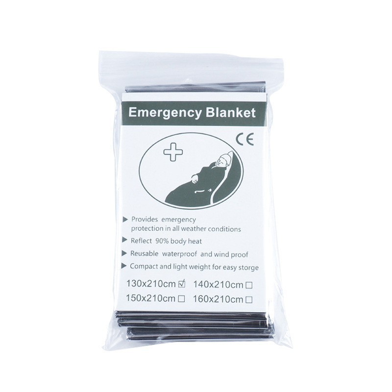 4pcs Emergency Mylar Thermal Blanket Foil Space Blanket Designed for NASA Body Warmer Outdoor First Aid Camping Hiking Travel