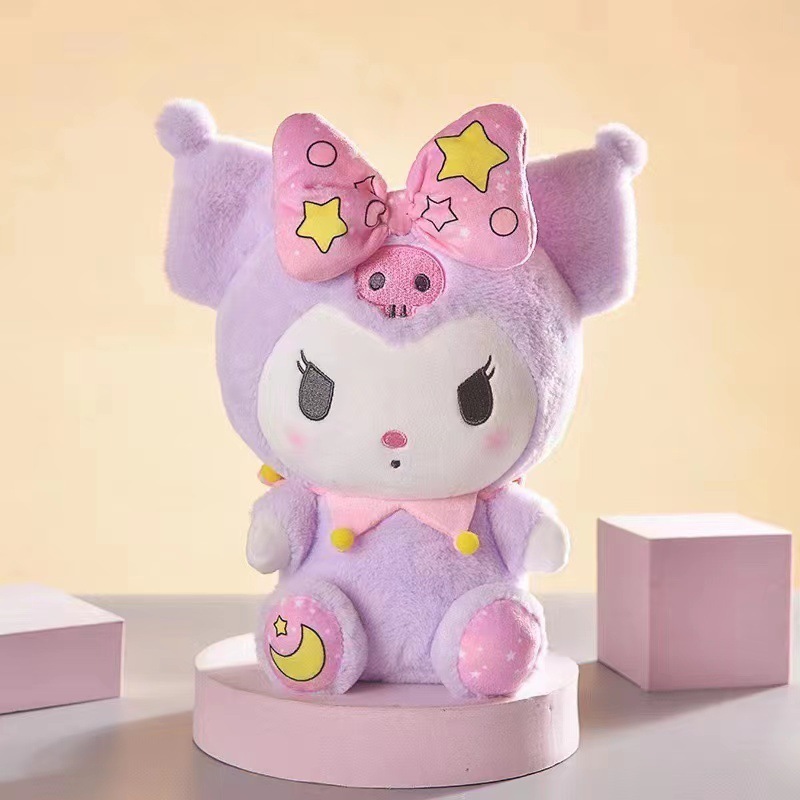 Sanrio 25Cm Anime Sanriod Toys Kawaii Kuromi Mymelody Cinnamorol Plush Soft Stuffed Animals Doll Plushie Pillow Xmas Gift Decor