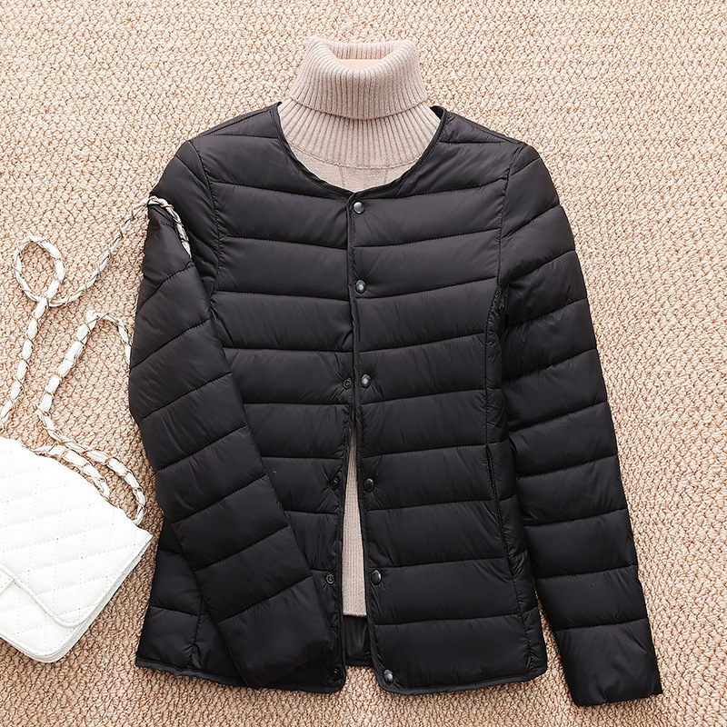 2023 New Autumn Winter Women Short Down Cotton Jacket Women Parkas Thin light Liner Warm Coat Female Casual Outwear Lady Tops